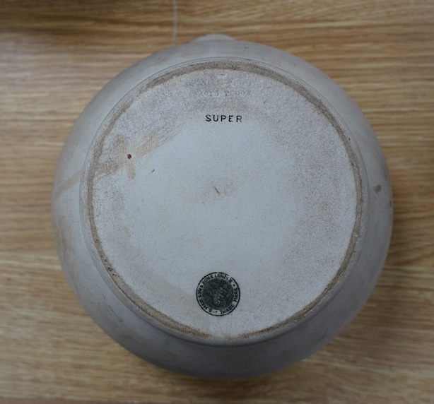 A Wedgwood pestle and a Maw & Sons mortar, 13cm. Condition - fair